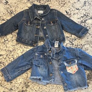 GAP Toddler Denim Jackets in Dark & Medium Blue